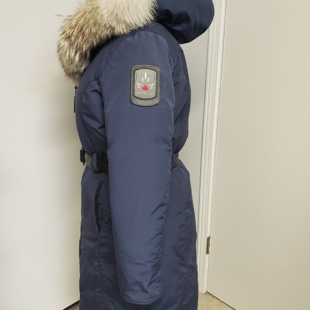 Arctic Parka Navy with Fur Trim - Picture 6 of 8